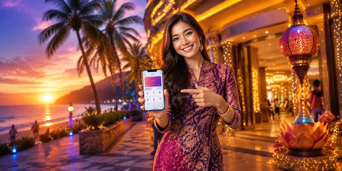 Antara muka aplikasi kasino bergaya batik Penang untuk permainan Baccarat di lomutao951